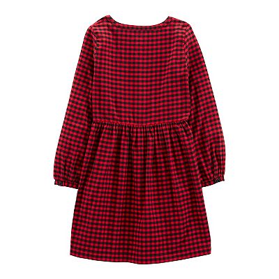 Girls 4 12 Carter s Plaid Shirt Dress