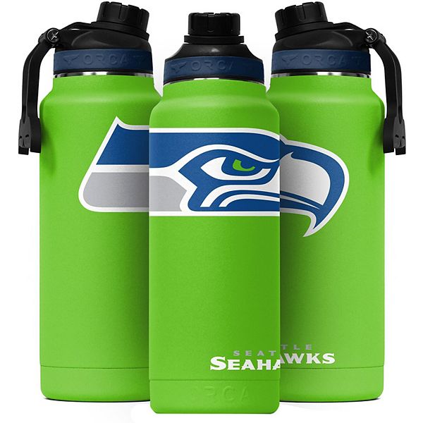 ORCA Water Bottle 34oz - Seattle Seahawks Stainless Steel, Vacuum Insulated