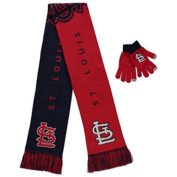FOCO St. Louis Cardinals Glove & Scarf Combo Set