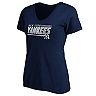 Women's Fanatics Branded Navy New York Yankees Plus Size Mascot In Bounds V-Neck T-Shirt