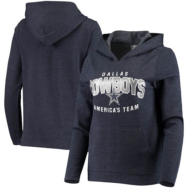 Women's White Dallas Cowboys Alia Fleece Pullover Hoodie