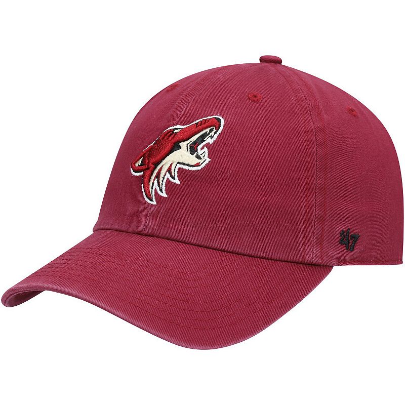 Mens 47 Garnet Arizona Coyotes Team Clean Up Adjustable Hat, Red