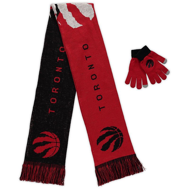 FOCO Toronto Raptors Glove & Scarf Combo Set, Multicolor