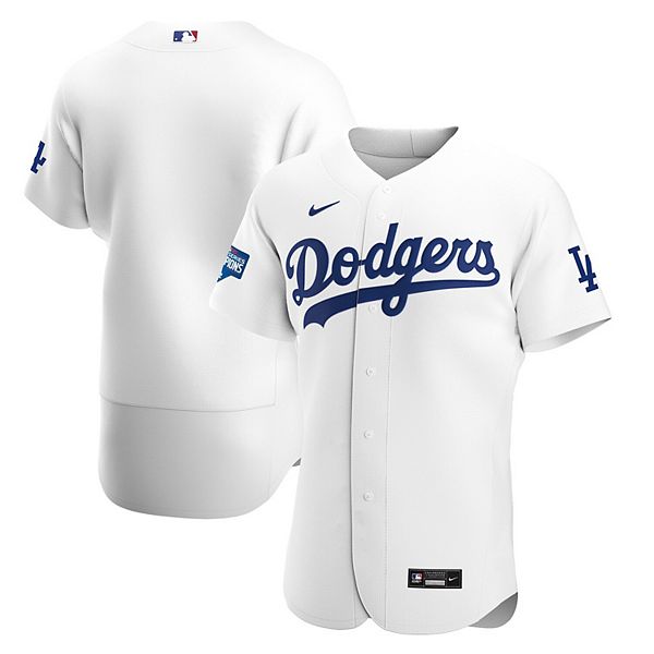 Men's Nike White Los Angeles Dodgers 2020 World Series Champions Home ...