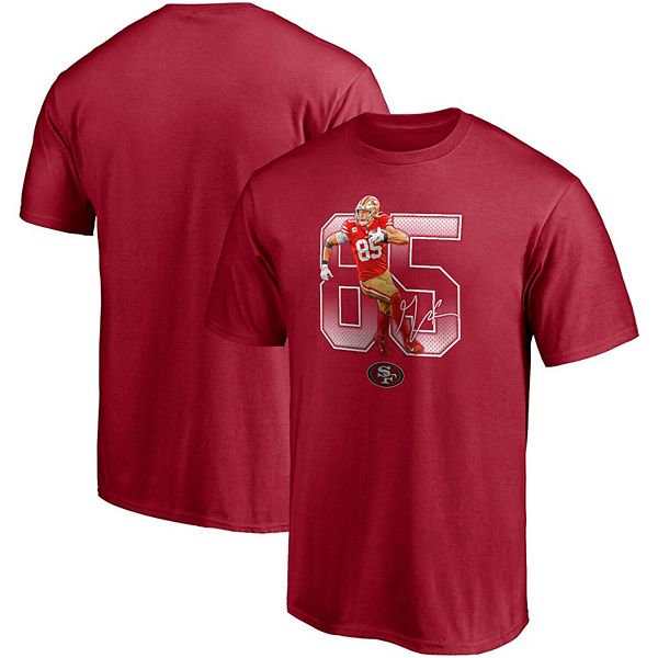 George Kittle San Francisco 49ers Fanatics Branded Powerhouse Player  Graphic T-Shirt - Scarlet