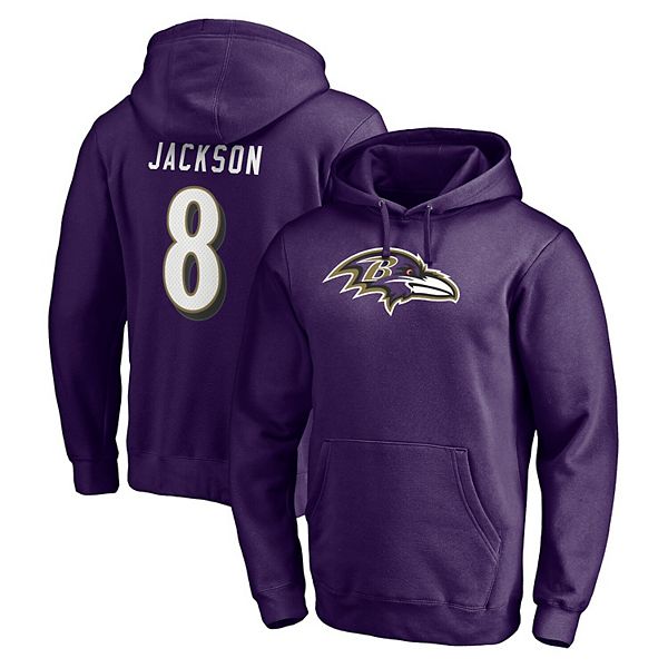 Men's Fanatics Branded Lamar Jackson Purple Baltimore Ravens