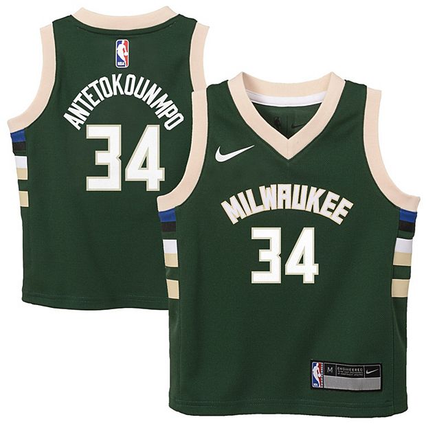 NIKE NBA MILWAUKEE BUCKS EARNED EDITION LOGO DRI-FIT TEE FIR price