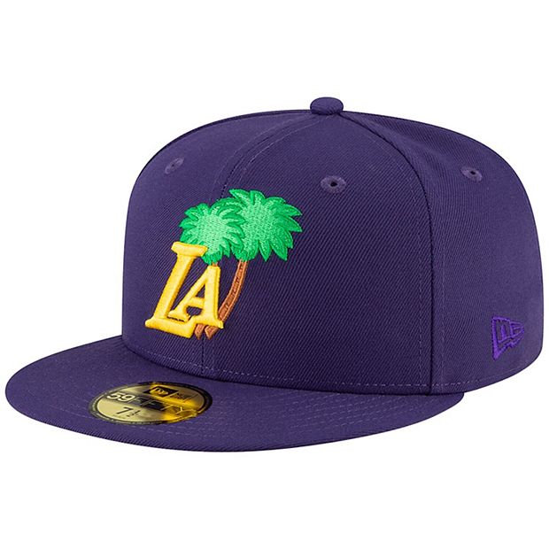 New Era Los Angeles Lakers 59Fifty Fitted Cap Mens Hat Purple