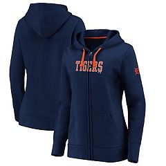 Profile Women's Navy Detroit Tigers Plus Size Colorblock Pullover Hoodie