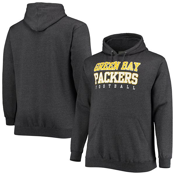 Men's Fanatics Branded Heathered Charcoal Green Bay Packers Big & Tall ...