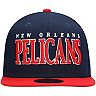 Men's New Era Navy New Orleans Pelicans 2-Tone Retro Classic 9FIFTY Snapback Hat