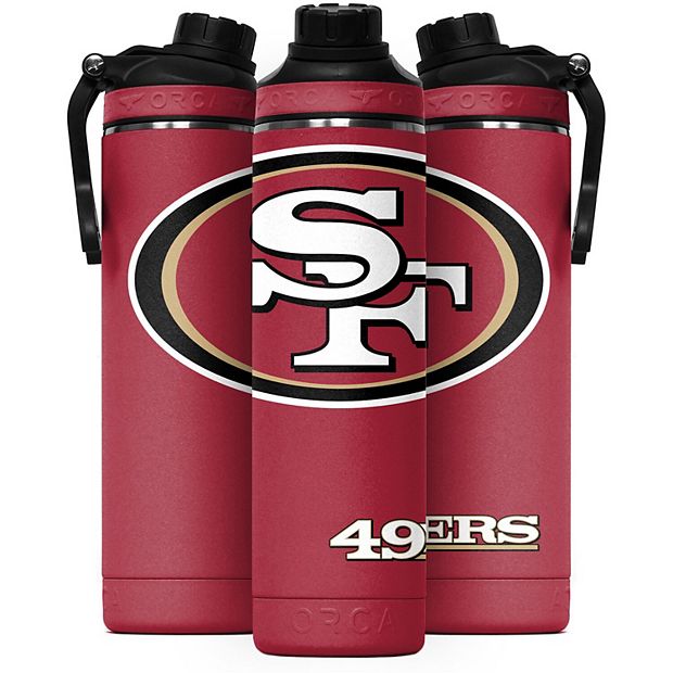 San Francisco 49ers NFL Large Team Color Clear Sports Bottle