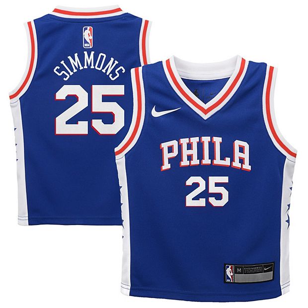 Preschool Nike Ben Simmons Blue Philadelphia 76ers Replica Jersey