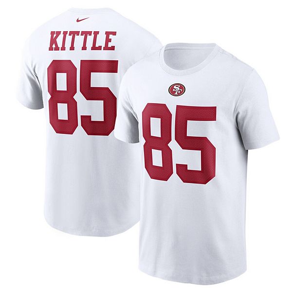 Men's Nike George Kittle White San Francisco 49ers Name & Number T