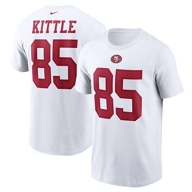 Men's Nike George Kittle White San Francisco 49ers Name & Number T-Shirt