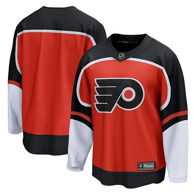 Fanatics NHL Philadelphia Flyers Branded Home Breakaway Long Sleeve Crew  Neck T-Shirt Orange