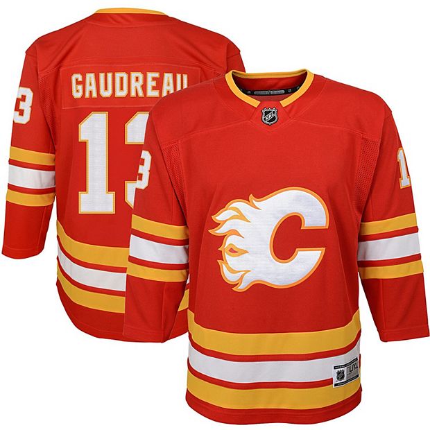 Men's Calgary Flames Johnny Gaudreau adidas White 2020/21 Away