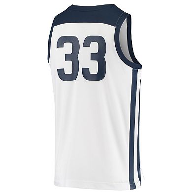 Men's Nike #33 White Butler Bulldogs Replica Basketball Jersey