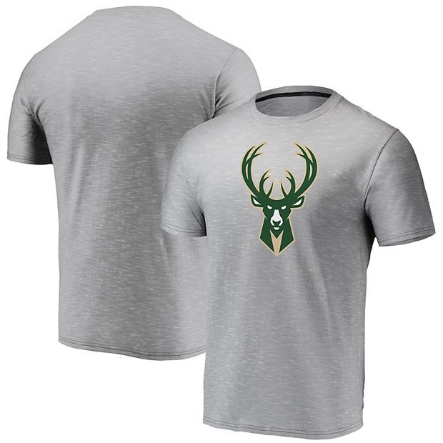 Men's Fanatics Branded White Milwaukee Bucks Primary Team Logo T-Shirt