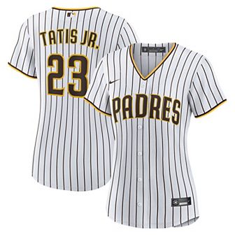Women's Nike Fernando Tat�_s Jr. White/Brown San Diego Padres Home Replica Player Jersey