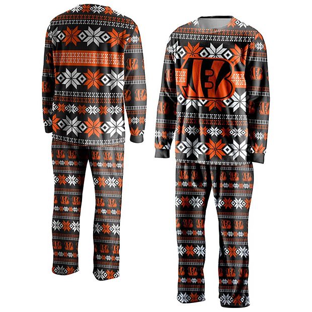 Cincinnati Bengals Ugly Short One Piece Pajamas, Mens Size: S