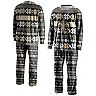 Men's FOCO Black New Orleans Saints Ugly Pajama Set