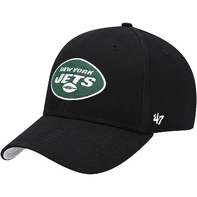 Preschool '47 Black New York Jets Basic Team MVP Adjustable Hat