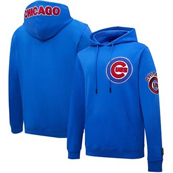 Men's Chicago Cubs Royal Fade Sublimated Fleece Pullover Hoodie