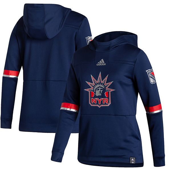 Women's adidas Navy New York Rangers Reverse Retro Pullover Hoodie