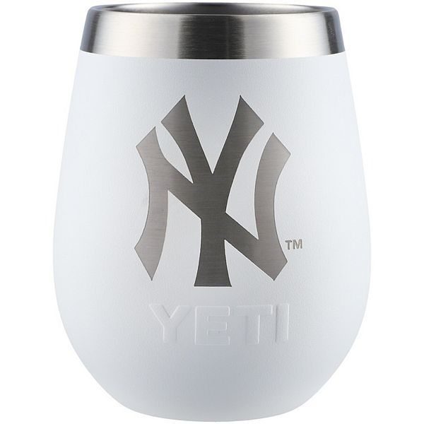 YETI White New York Yankees 10oz. Wine Rambler