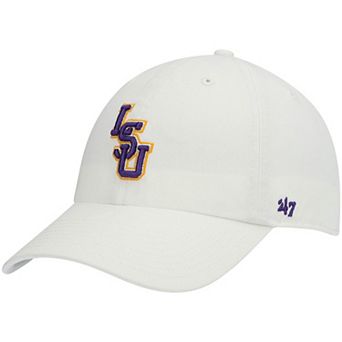 Men's '47 White LSU Tigers Clean Up Adjustable Hat