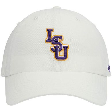 Men's '47 White LSU Tigers Clean Up Adjustable Hat