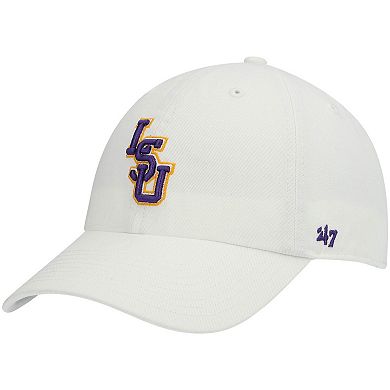 Men's '47 White LSU Tigers Clean Up Adjustable Hat