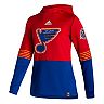 Women's adidas Red/Blue St. Louis Blues Reverse Retro Pullover Hoodie