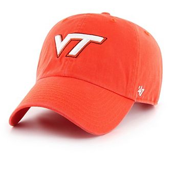 Men's '47 Orange Virginia Tech Hokies Clean Up Adjustable Hat