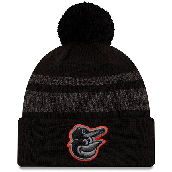 Men's New Era Black Chicago Bears Dispatch Cuffed Knit Hat With Pom