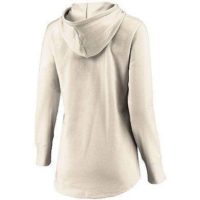 Women's Fanatics Branded Oatmeal San Jose Sharks True Classics Signature Fleece Pullover Hoodie