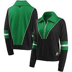 WEAR by Erin Andrews Philadelphia Eagles Women's Charcoal Popover Packable  Half-Zip Jacket