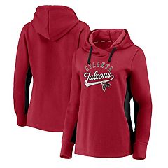 Women's Nike Red Atlanta Falcons Rewind Gym Vintage Pullover Hoodie