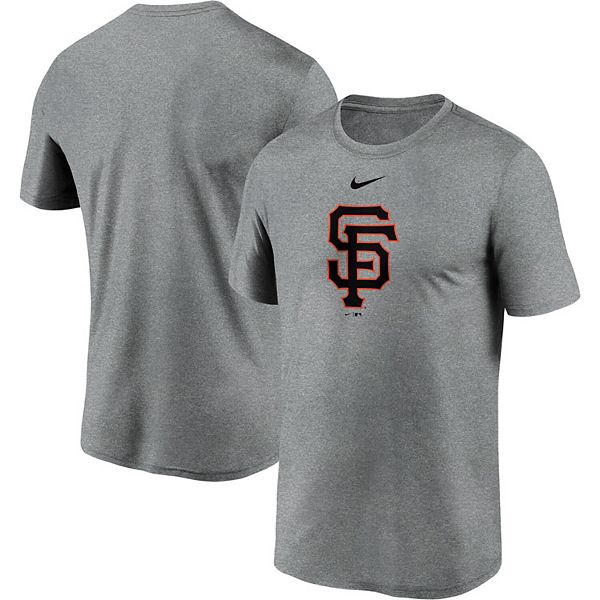 Men's Nike Heathered Gray San Francisco Giants Large Logo Legend ...