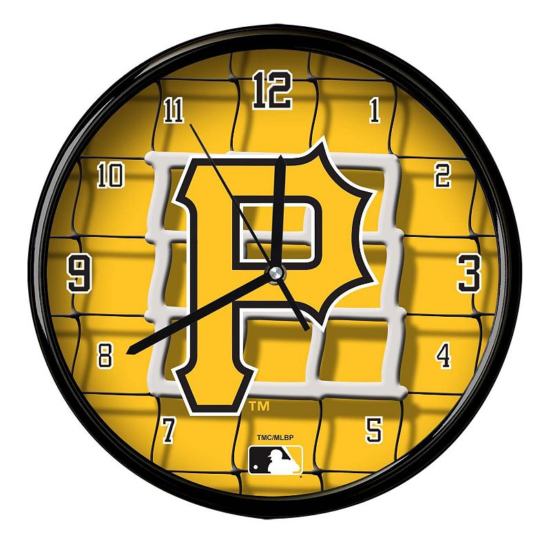 Pittsburgh Pirates 12 Team Net Clock, Multicolor
