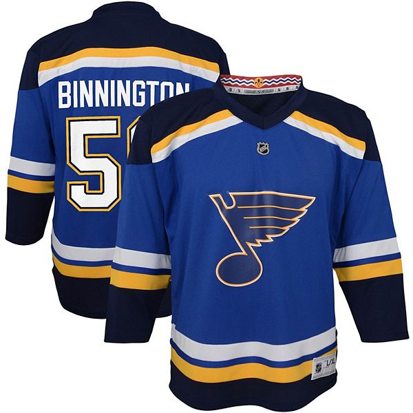 Infant Jordan Binnington Blue St. Louis Blues Home Replica Player Jersey