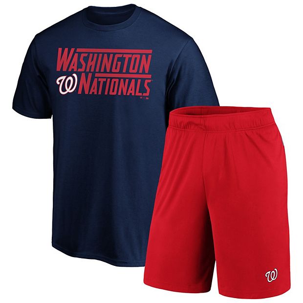 Men's Fanatics Branded Red Washington Nationals Official Logo T-Shirt