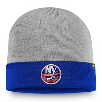 Men's Fanatics Branded Gray/Royal New York Islanders Cuffed Knit Hat