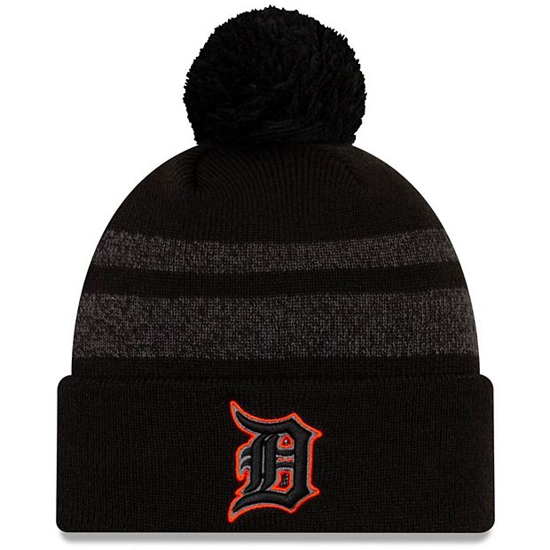 Detroit Tigers Men's New Era Cuffed Pom Knit Hat