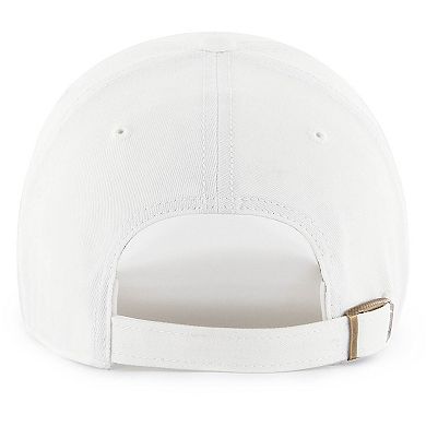 Women's '47 White Carolina Panthers Miata Clean Up Logo Adjustable Hat