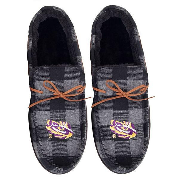 FOCO NCAA Mens College Team Logo Moccasin Slippers Shoes