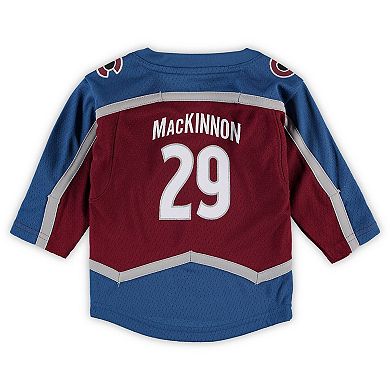 Infant Nathan MacKinnon Burgundy Colorado Avalanche Home Replica Player Jersey