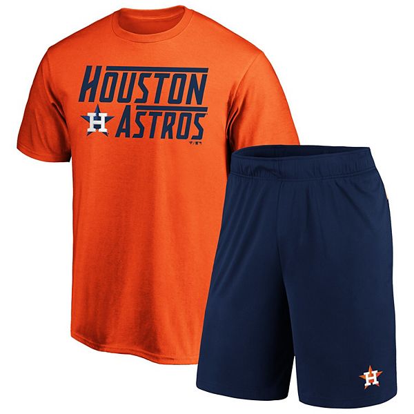 Fanatics Branded Houston Astros Women's Navy/Orange Fan T-Shirt Combo Set