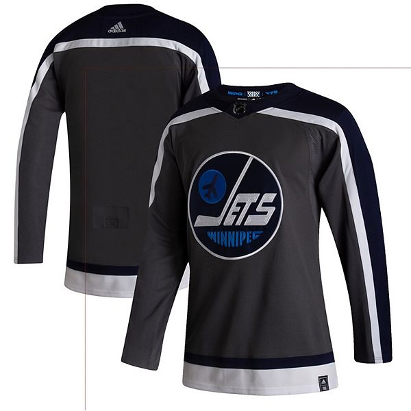 Winnipeg Jets Long Sleeve T Shirt, Grey, Size M